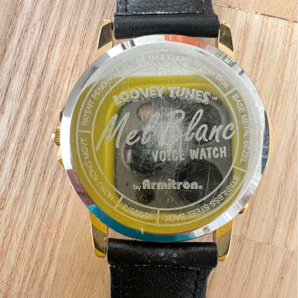 Armitron Bugs Bunny & Daffy Duck Mel Blanc Singing Show Watch NEW BATTERY